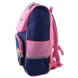 Cool Kids Rainbow Backpack Navy Side